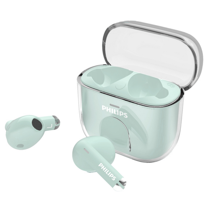 필립스 노이즈캔슬링 오픈형 무선 블루투스 이어폰, TAT1158, 그린