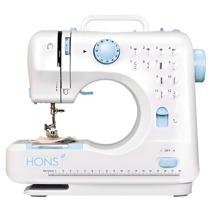 혼스 한땀한땀 프로 미니재봉틀, HSSM1201BL, 블루