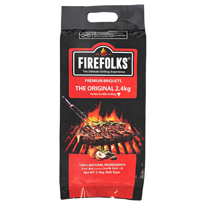 FIREFOLKS 더 오리지널 바비큐 캠핑 구이용 숯