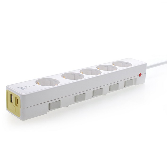 더슬림 개별형 USB 멀티탭 5구 SYSB5 USB CT, 1.5m, 혼합색상, 1개 더슬림 개별형 USB 멀티탭 5구 SYSB5 USB CT, 1.5m, 혼합색상, 1개