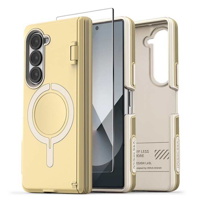 베루스 토르소 엣지 자동 힌지 보호 맥세이프 전후면 일체형 휴대폰 케이스  필름 세트