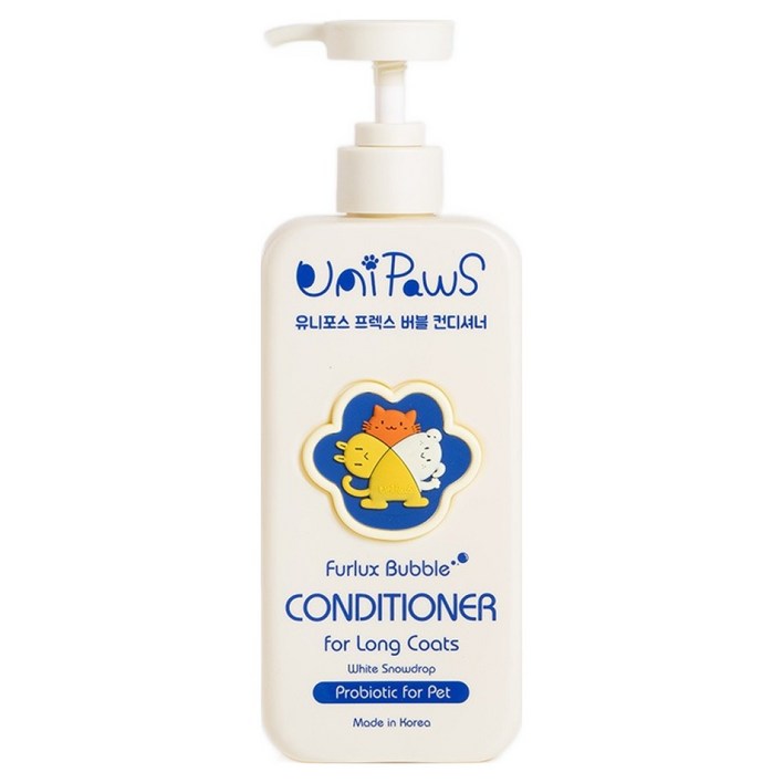 유니포스 반려동물 프렉스 for 장모 버블 컨디셔너, 1개, 500ml