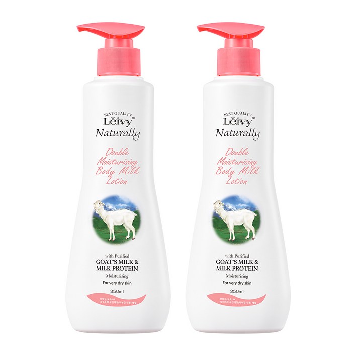 레이비 산양유 바디로션 플로럴 코튼향, 350ml, 2개