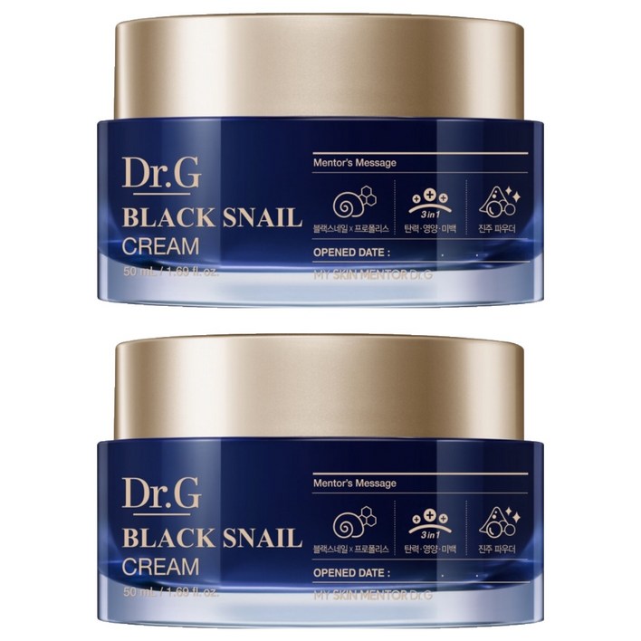 닥터지 블랙 스네일 크림 듀오