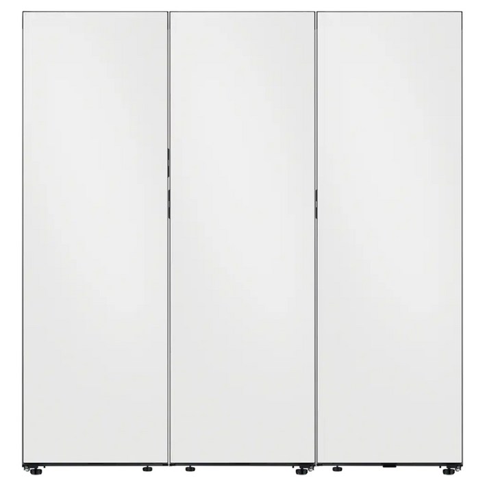 [색상선택형] 삼성전자 BESPOKE 409L 냉장고 1도어 키친핏 우개폐 + 348L 김치플러스 냉장고 1도어 좌열림 + 347L 냉동고 1도어 좌개폐 + 페어 설치자재 세트 방문설치