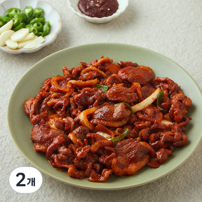 [로켓프레시] 성화푸드 달수 양념 오리주물럭, 500g, 2개