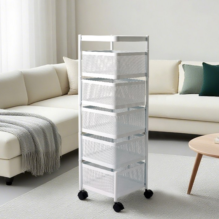 탐사 이동식 회전형 수납 트롤리