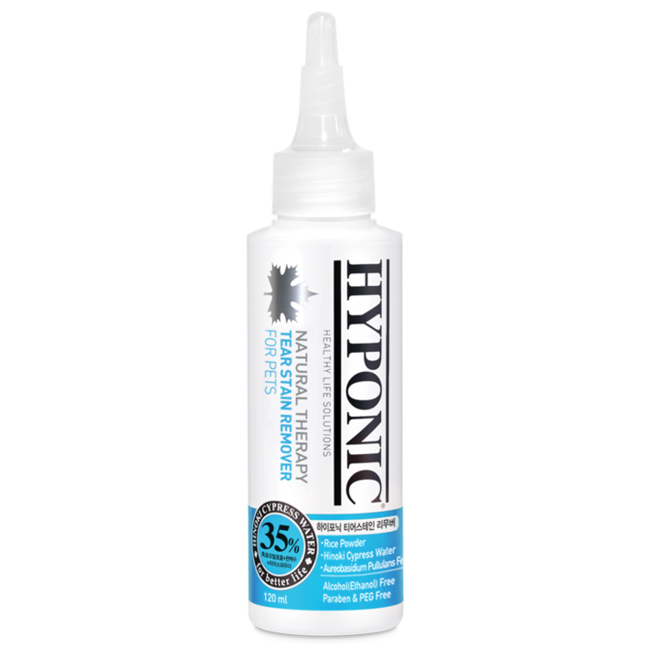 하이포닉 티어스테인 리무버 강아지 고양이 눈물 자국 세정제, 120ml, 1개