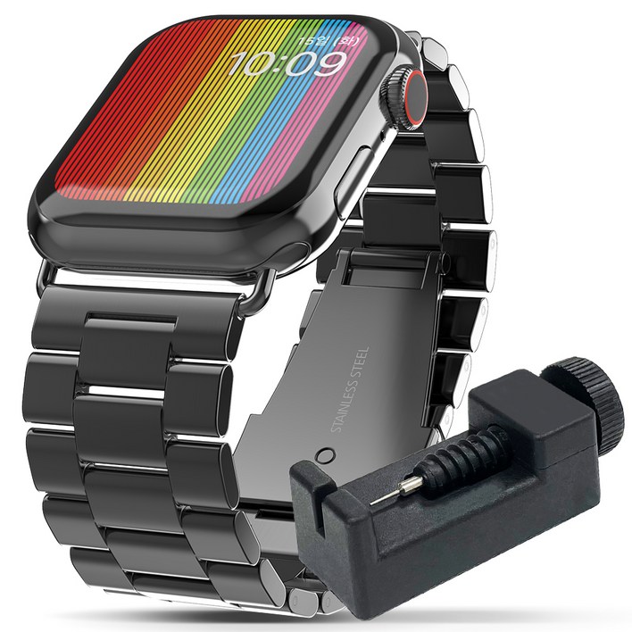 구스페리 애플워치 호환 메탈스틸 밴드 스트랩