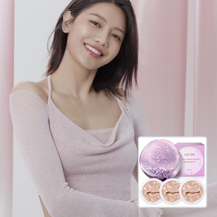 에이지투웨니스 샤이닝드롭 팩트 에디션 케이스 + 리필 12.5g x 3p