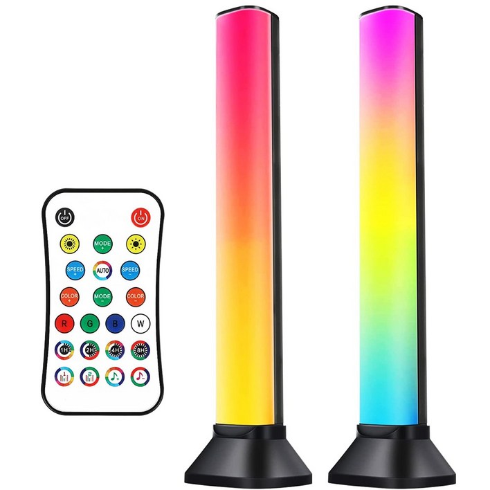 비상 라이트바 게이밍 PC방 모니터 TV 간접조명 소리반응 LED바 세트