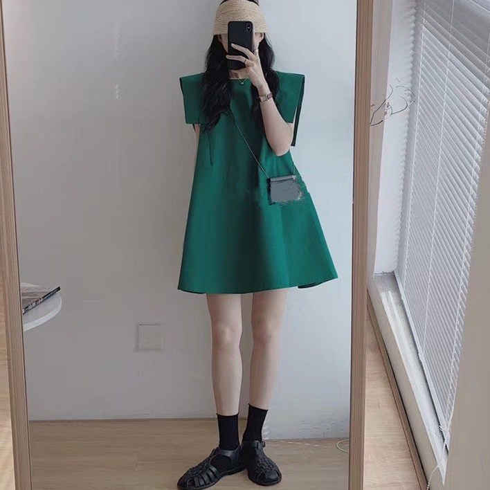 피어니스트 루즈핏 민소매 러블리 미니 원피스 빅사이즈 포함