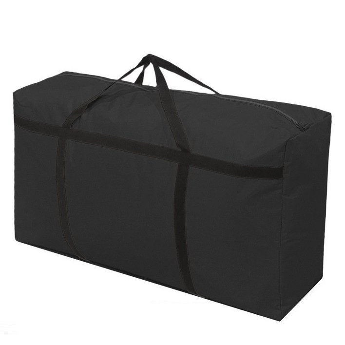 KRIDA 대용량 이사 캠핑 수납 가방 특대형 120L, 블랙 캠핑가방