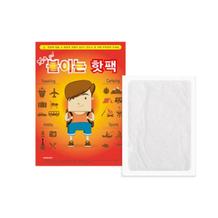 레츠고 붙이는 핫팩 48g 발열 찜질팩, 100개