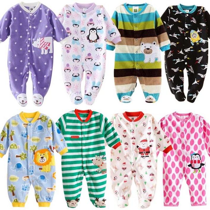 꼬꼬몽 유아용 아기 긴팔 기모 우주복