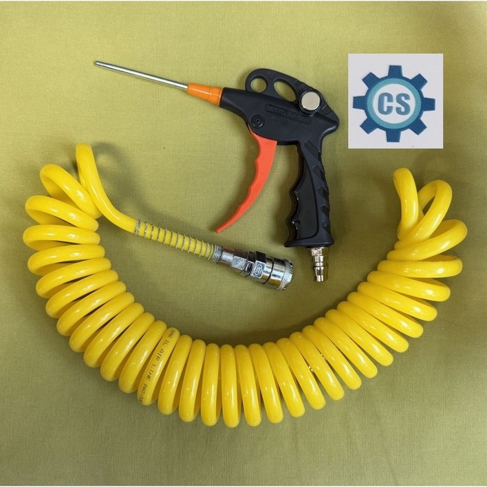 콤프레샤 에어건 100S 에어 코일 호스 8x5M 세트상품 PVC