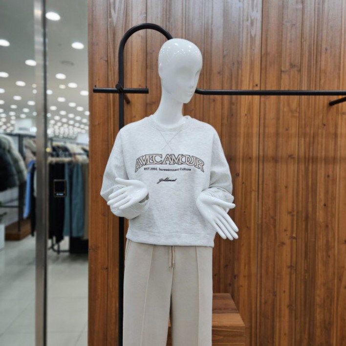 지컷 지컷 엠보 레터링 맨투맨 티셔츠 722414060271DJ