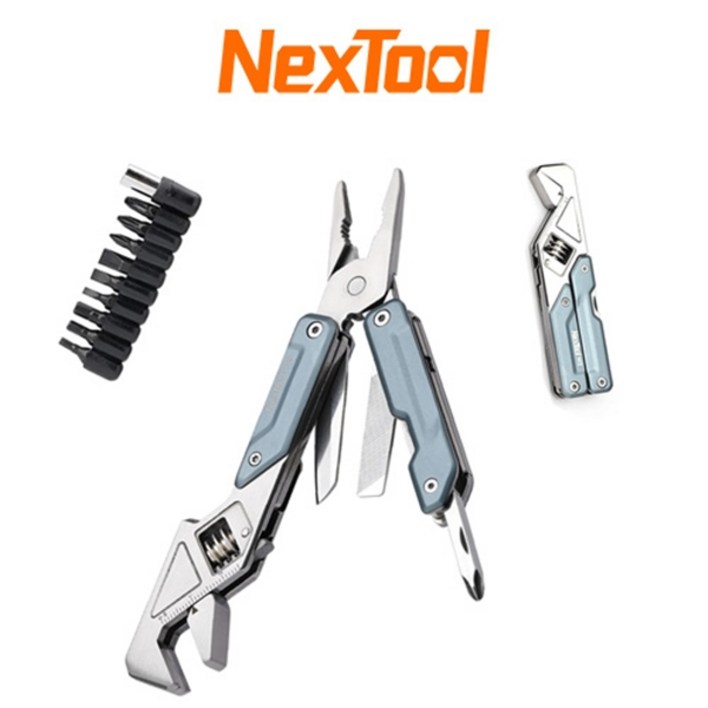 플라이어 렌치 6in1 EDC 넥스툴 Light Wrench W2 With Bit Kit
