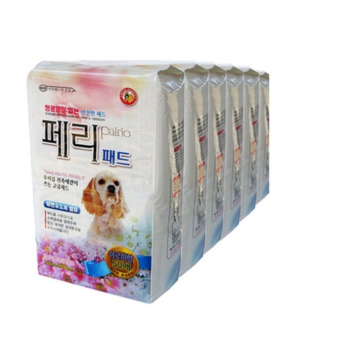 한빛 페리패드 49x40cm 50매 6팩 국내생산제품, 50개, 6개