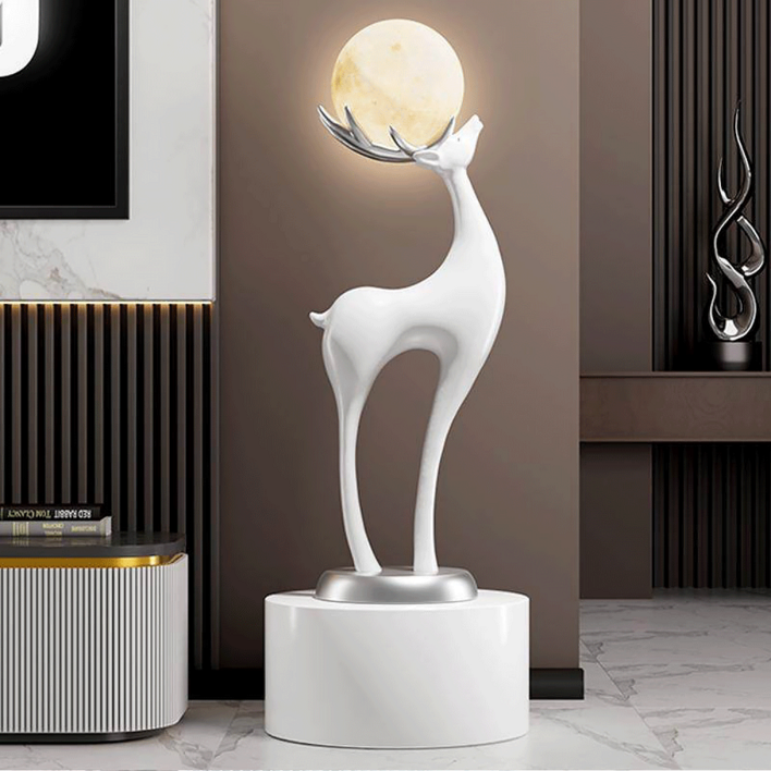 라바체 센스만점 집들이선물 조명 무드등 led조명 간접 인테리어 조명 간접등 침실무드등, 화이트 사슴