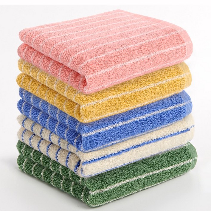 MYNVO 스트라이프 호텔 수건 180g 40수 코마사 선염라인 타올 부드럽고 두툼한 데일리 세면타월