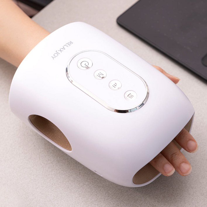인증 스토어 릴렉스조이 미니에어 무선 온열 손 마사지기 RJH3021