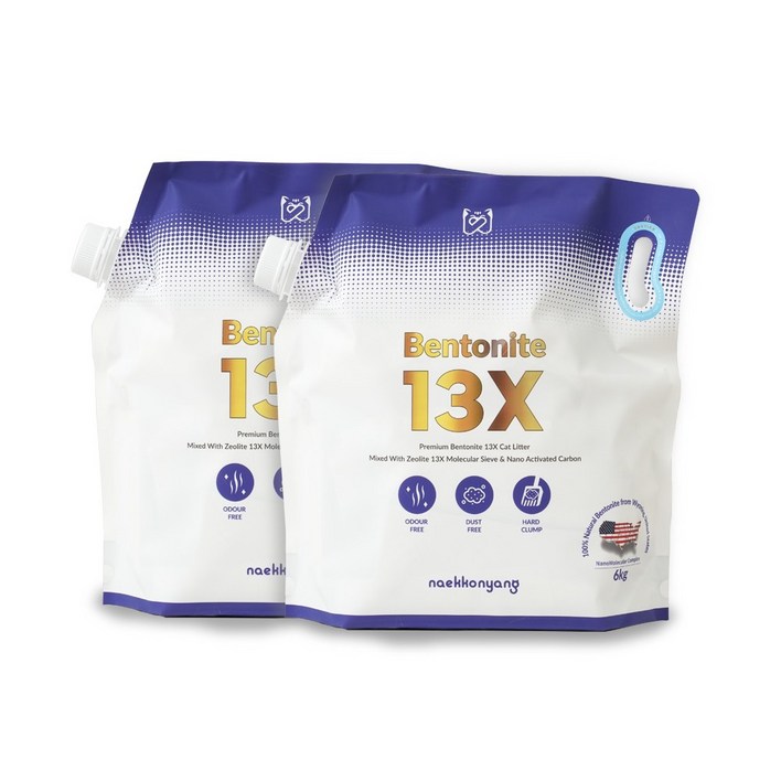 탈취력 MAX 화장실 냄새 잡는 벤토나이트 먼지 없는 고양이 모래 6kg 2개 총12kg, 2개, 6kg