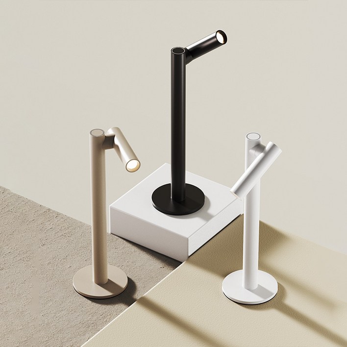 UBIQUA ZOOM DESK 유비콰 무드등 인테리어 조명 LED 충전식 포터블 테이블 램프 디밍, 샌드 329103