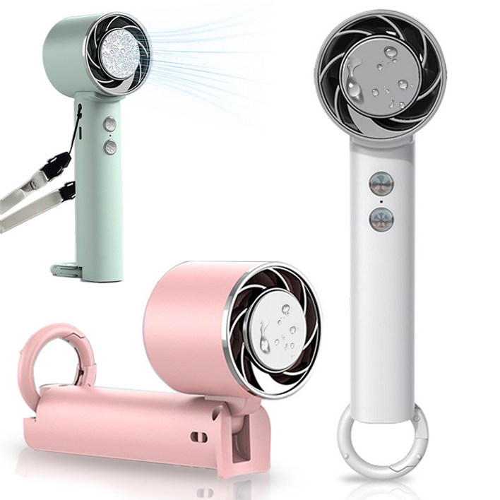 Fowod 무선 손선풍기 휴대용 접이식 급속 냉각 에어컨 USB 얼음선풍기