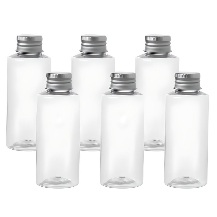 AC100 투명 음료용기 알루미늄 실버캡