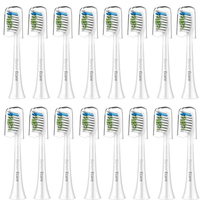 바른이케어 필립스 호환용 전동 칫솔모, HX6064DM, 16개