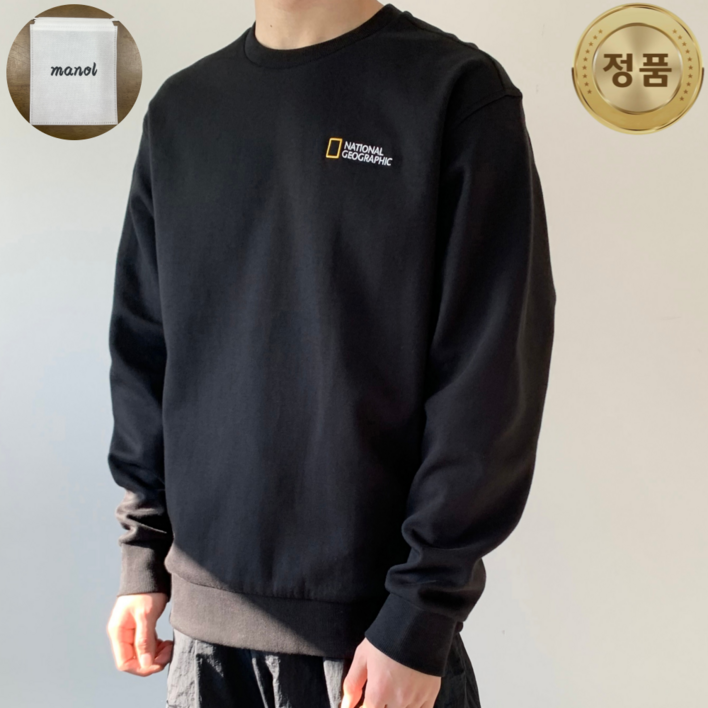 백화점 정품 내셔널지오그래픽 폴하스 스몰로고 맨투맨 MANOL 의류 파우치 추가증정 NUSW 백화점 정품 내셔널지오그래픽 폴하스 스몰로고 맨투맨 MANOL 의류 파우치 추가증정 NUSW