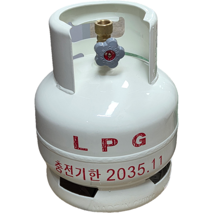 LPG 가스 용기 3kg 빈 통 해바라기 버너용 캠핑용 야외용 가스통 250x330mm