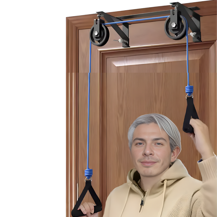 튼튼 어깨 도르래 이완 스트레칭 운동기, 1세트, 블랙