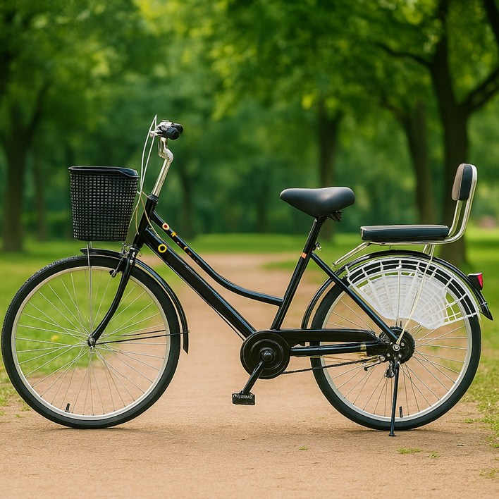 마카롱바이크 클래식 자전거 출퇴근용 입문용 24인치 26인치 튼튼한 안전한 가벼운 바구니 핸들 높이 조절