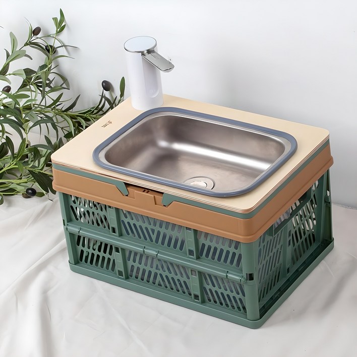 미니폴딩박스용(440*305) 캠핑 세면대 차박개수대만들기