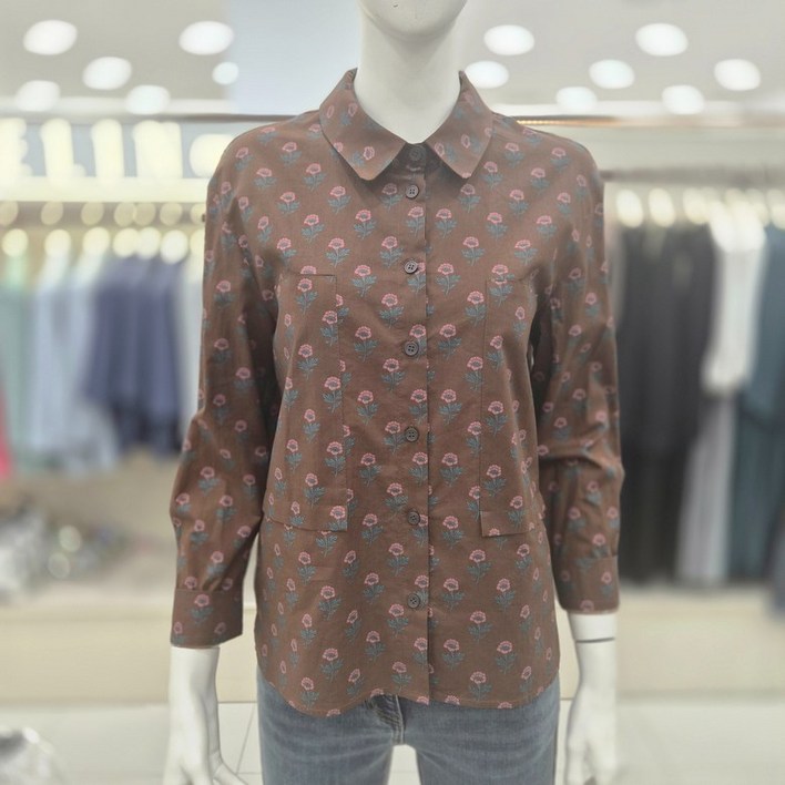 프렐린 플라워 프린트 블라우스 RBB253040