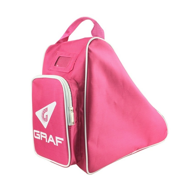 GRAF 피겨스케이트 백팩 방수 경량 대용량 신발 보호층 수납파우치 포함 프로선수용 스케이트 가방N-0009, 레드, 1개