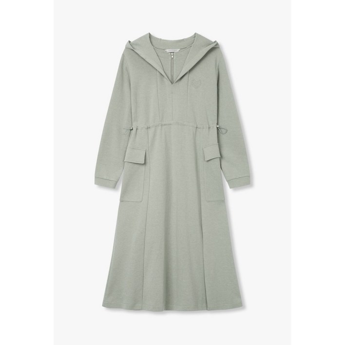 [보브] 후디드 엠브로이더리 슬릿 롱 원피스 7154337201 뉴코아일산