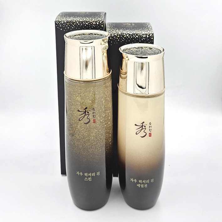 수려한 자우 럭셔리 진 2종 세트 스킨 150ml 에멀전 130ml, 2세트 수려한 자우 럭셔리 진 2종 세트 스킨 150ml 에멀전 130ml, 2세트