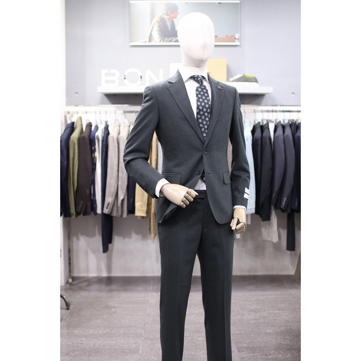 BON 정장 BN3WJ062KH 카키 울캐시미어 정장세트