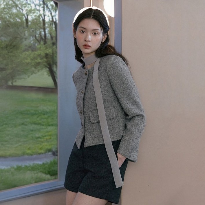 정품 잇미샤 여성 트위드자켓 하객룩 데일리템 모임룩 고급스러운 등원룩 생일선물