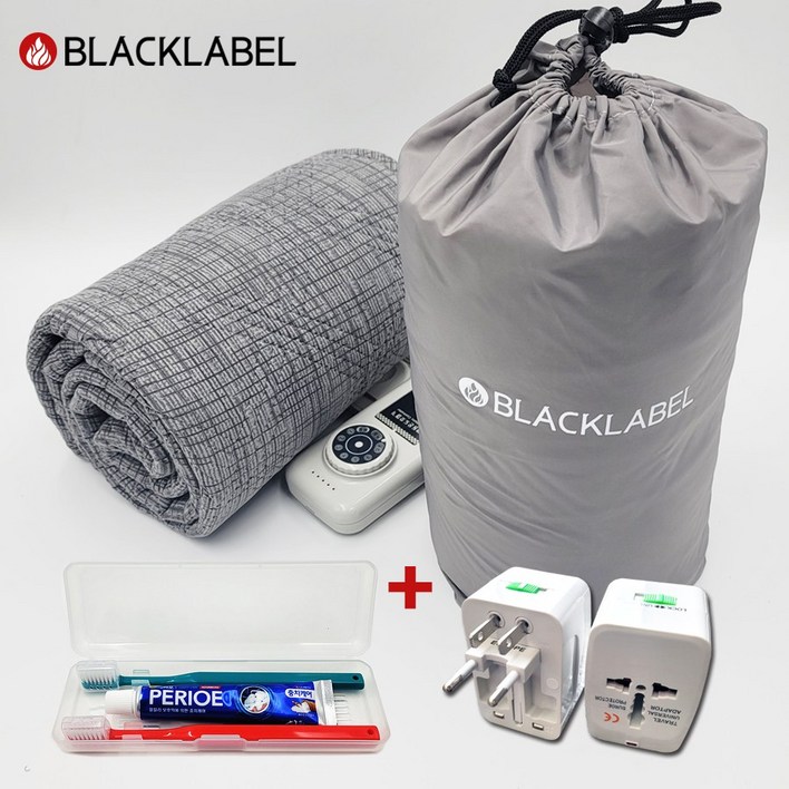 블랙라벨 해외 여행용 프리볼트 전기매트 휴대용 캠핑