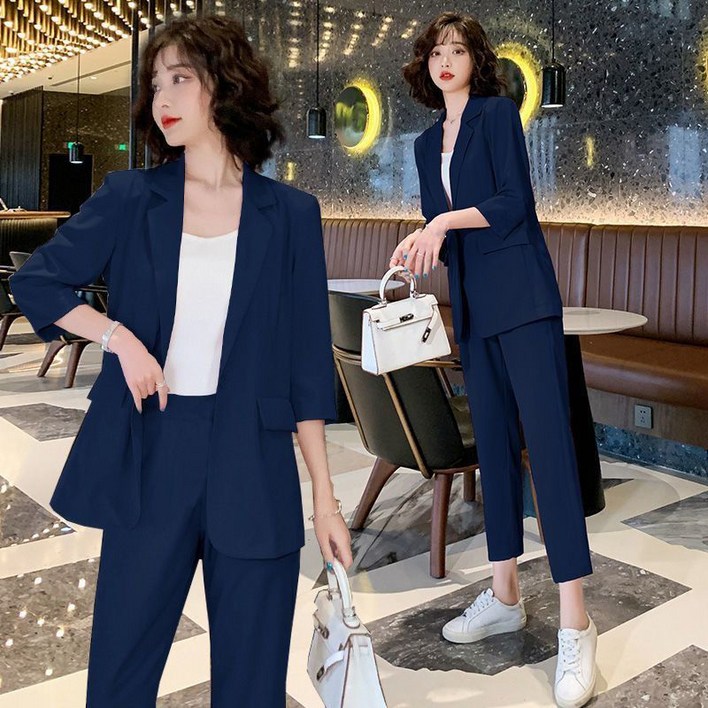 LUMORA 1+1+1 여성 빅사이즈 정장 쓰리피스 봄여름 유행 신상 패션 캐주얼 정장 X412Z