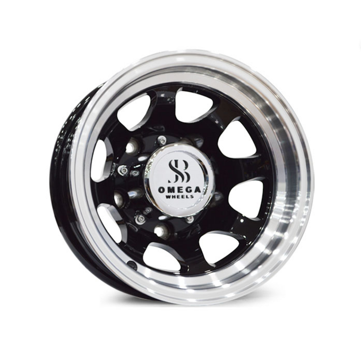 포터휠  봉고휠 오메가 신형 블랙립 알루미늄휠