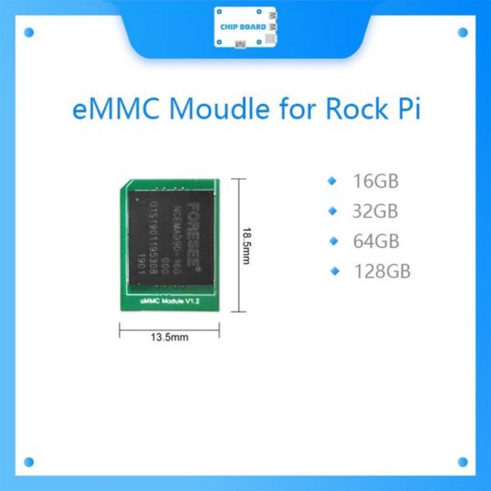 Rock pi용 16GB 32GB 64GB 128GB eMMC 모듈