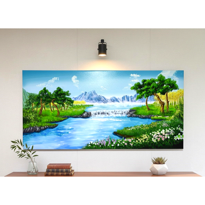 [건강을가져오는 26년형] 소나무그림 산수화 물 풍경화 인테리어액자