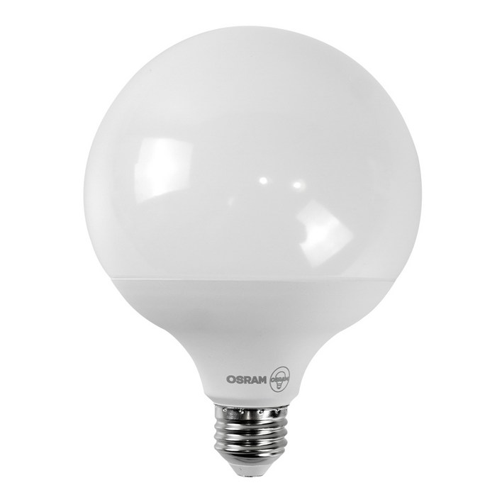 오스람 LED 볼전구 15W 6500K 숏넥 밝은 화이트빛, 20개, 주광색