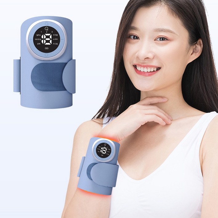 Gaayou 무선 저주파 손목 마사지기 온열 손목 찜질기 미세전류 EMS 안마기