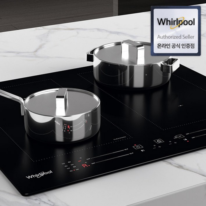 월풀 프리미엄 스마트 듀얼 4구 인덕션 WLS1360NE